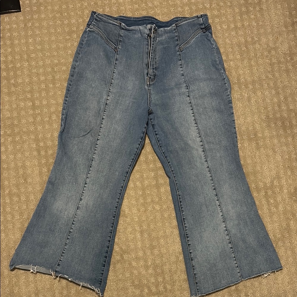 We The Free Medium Blue Denim Flare Jeans